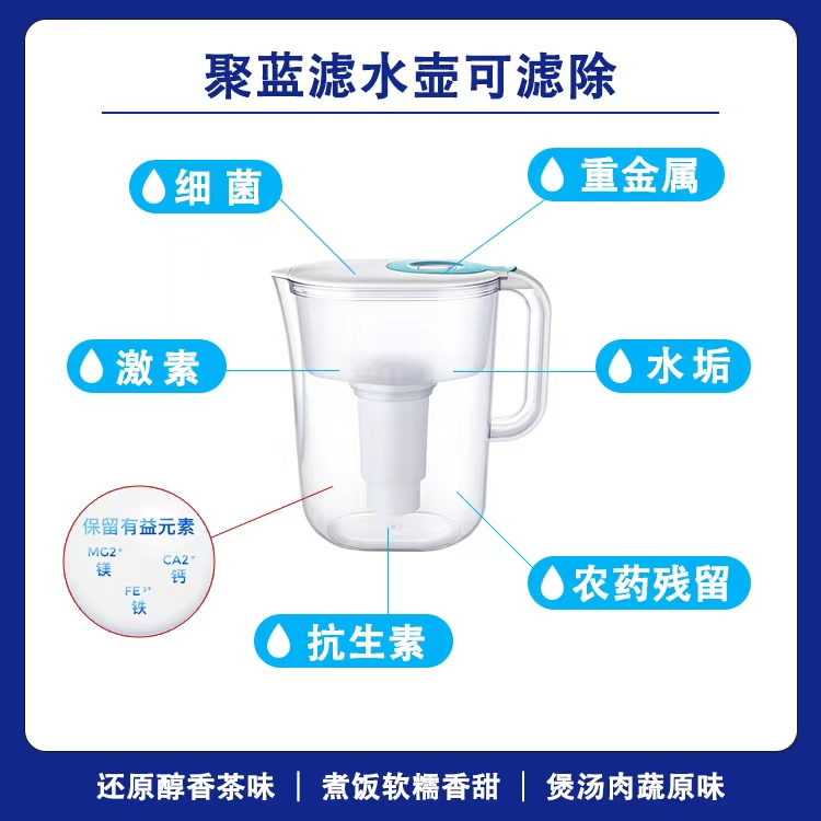 聚蓝便携式滤水壶
